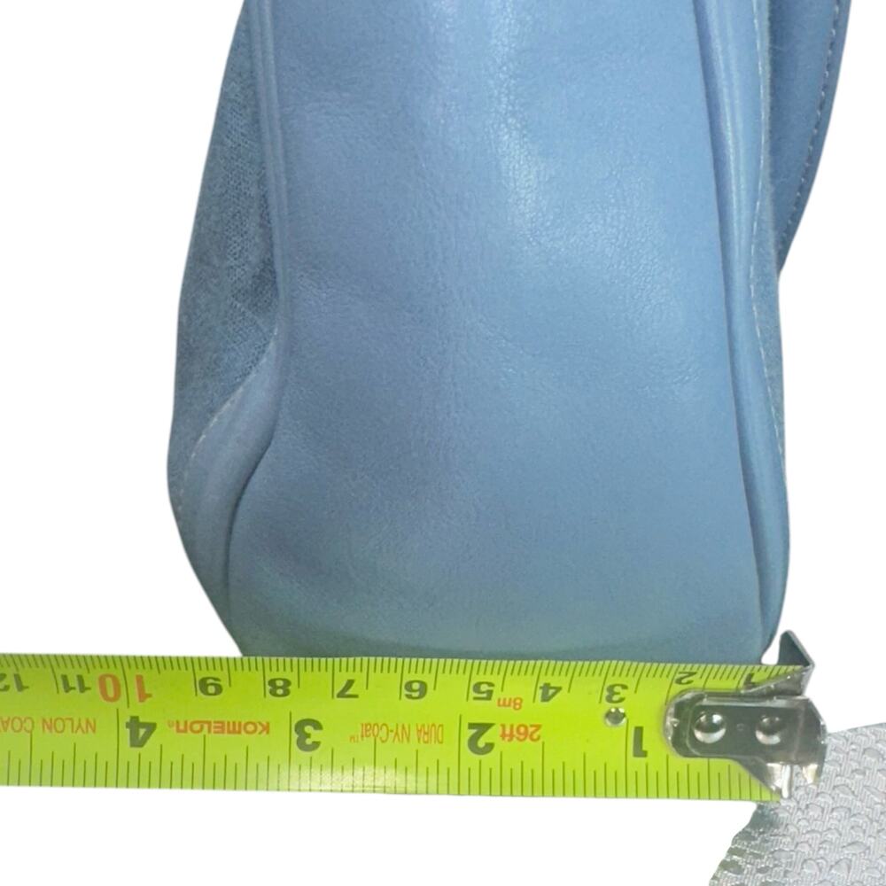Coach Soho Light Blue Leather & Canvas Tote Bag Costa Rica No A1P-9429 vintage - Picture 16 of 16
